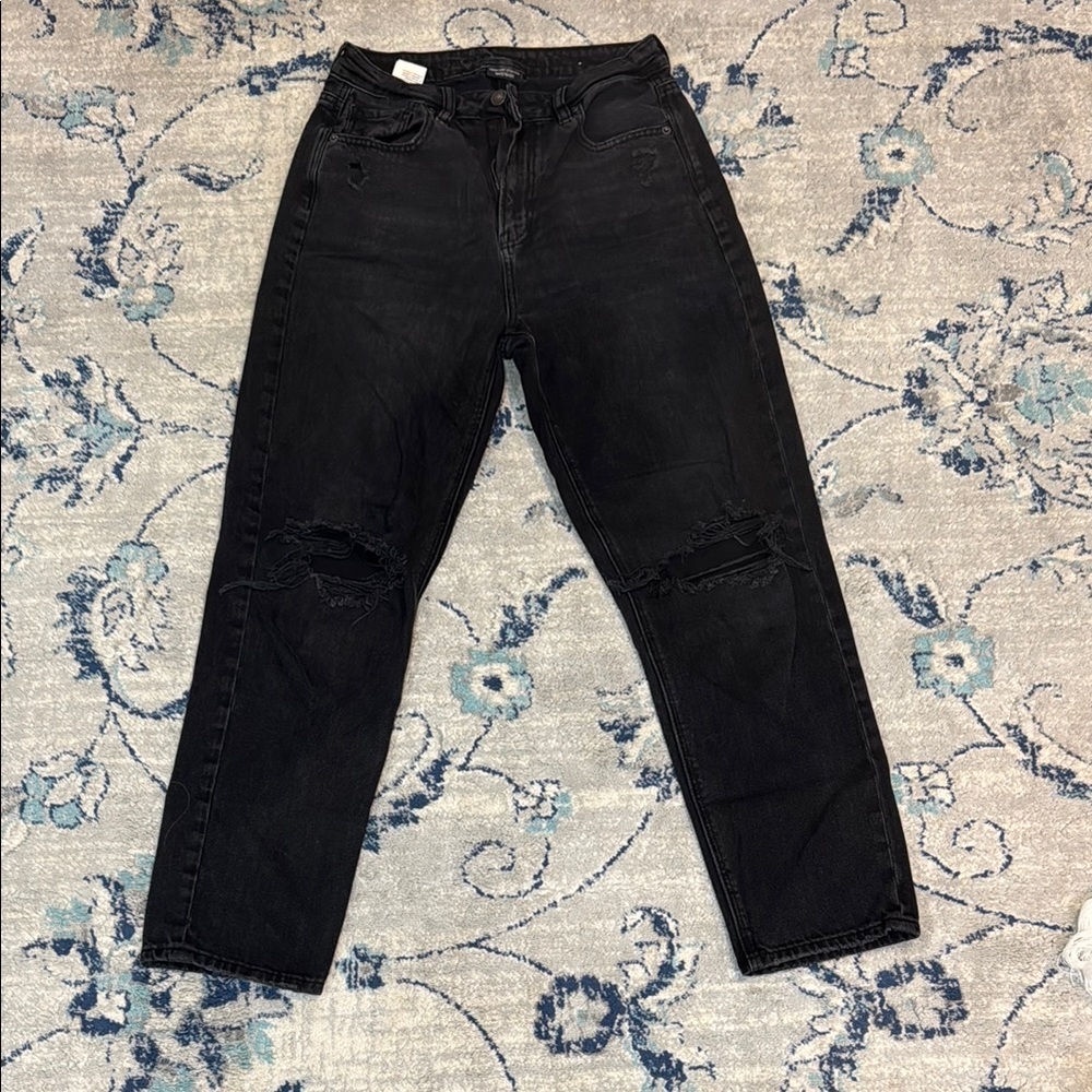 American Eagle Outfitters Black Relaxed Jeans